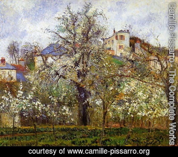 Camille Pissarro - Kitchen Garden with Trees in Flower, Pontoise  1877