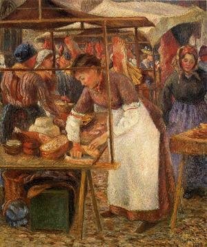 Camille Pissarro - The Pork Butcher  1883