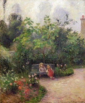 Camille Pissarro - A Corner of the Garden at the Hermitage, Pontoise, 1877