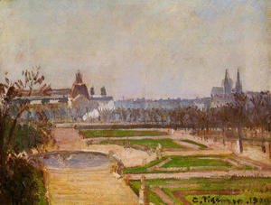 Camille Pissarro - The Tuileries and the Louvre, 1900