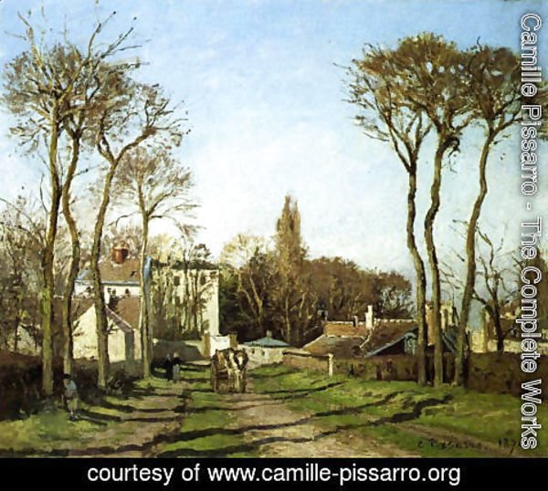 Camille Pissarro - Entrance to the Village of Voisins, Yvelines, 1872