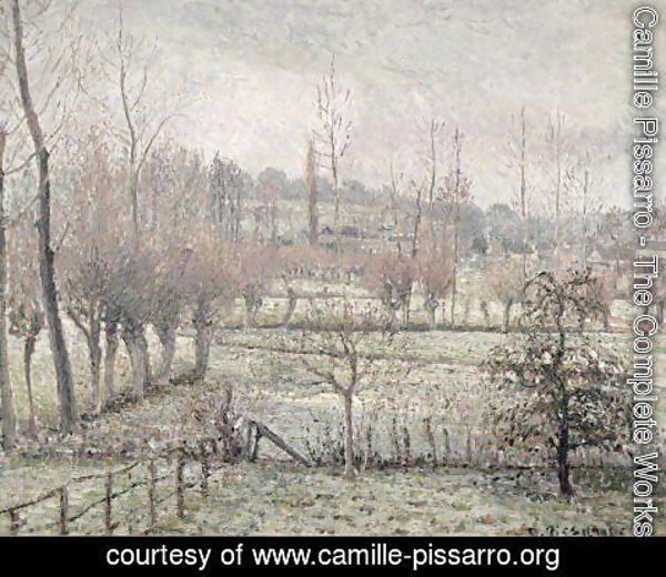 Camille Pissarro - Snow Effect at Eragny, 1894