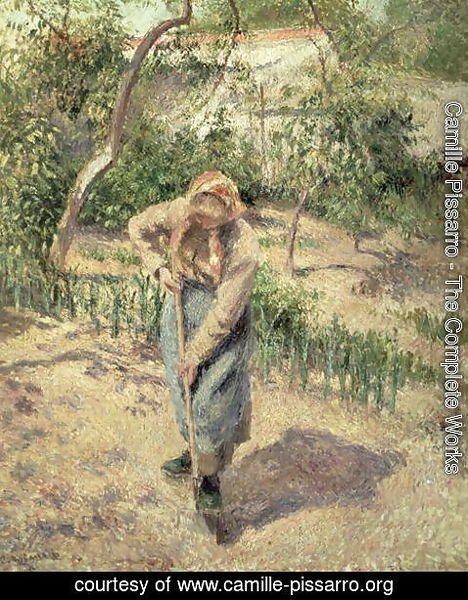 Camille Pissarro - Woman Digging in an Orchard, 1882