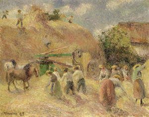 Camille Pissarro - The Harvest, 1883
