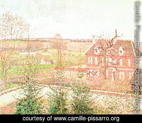 Camille Pissarro - View from my window: the house of the deaf person, 1886