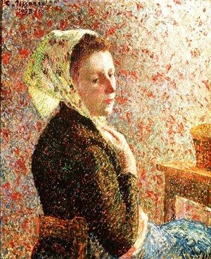 Camille Pissarro - Woman wearing a green headscarf, 1893
