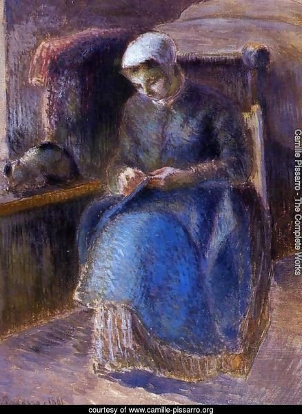 Woman Sewing, 1881
