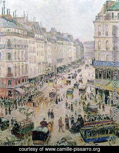 Camille Pissarro - Rue de l'Epicerie, Rouen, on a Sunny Afternoon, 1893