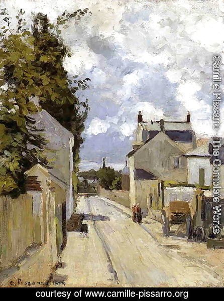 Camille Pissarro - Rue de l'Ermitage, Pontoise, 1874