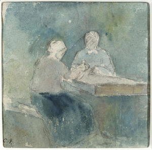 Two Peasants at the Table, c.1874