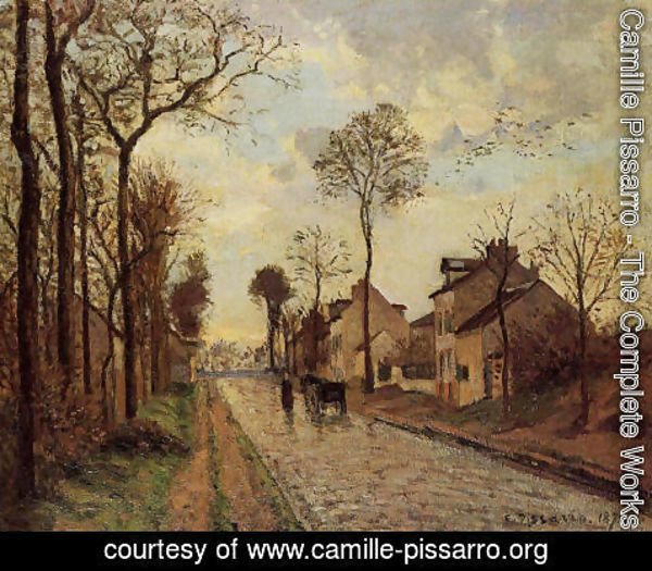 Camille Pissarro - The Louveciennes Road, 1870