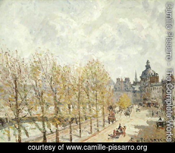 Camille Pissarro - The Malaquais Quay in the Morning, Sunny Weather, 1903