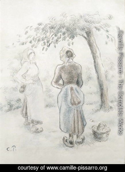Camille Pissarro - The Woman under the Apple Tree, c. 1896