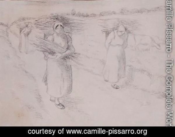 Camille Pissarro - The Faggot Gatherers, c.1896