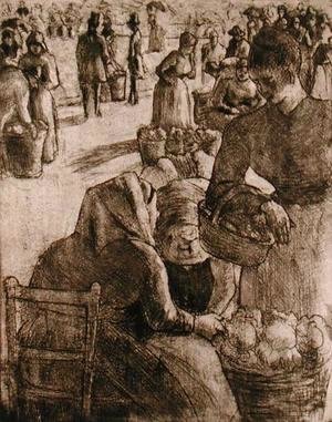 The Vegetable Market at Pontoise, 1891