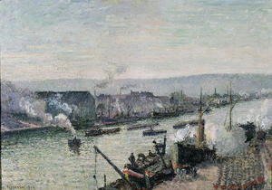 Saint-Sever Port, Rouen, 1896