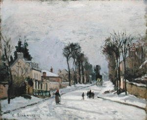 Camille Pissarro - The Versailles Road at Louveciennes, 1869