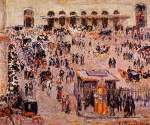 Camille Pissarro - Cour du Havre (Gare St. Lazare) 1893