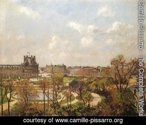 Camille Pissarro - The Garden of the Tuileries, Morning, Spring, 1900