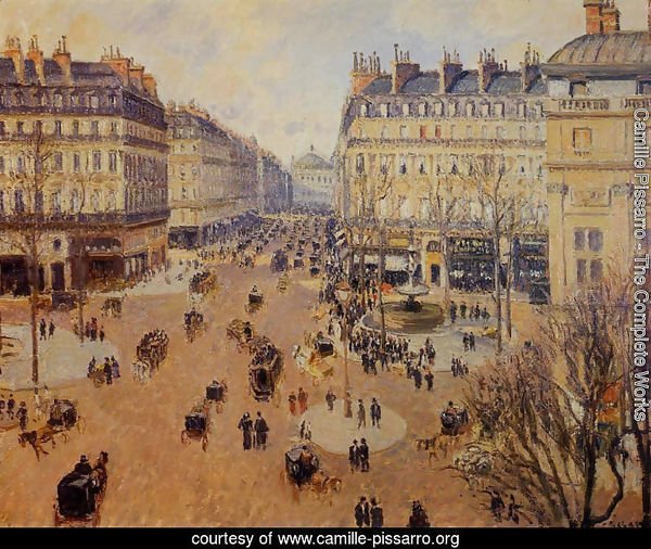 Place du Theatre Francais, Afternoon Sun in Winter, 1898