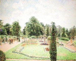 Camille Pissarro - Kew Gardens - Path to the Great Glasshouse, 1892