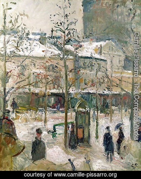 Boulevard de Rocheouart in Snow, 1878