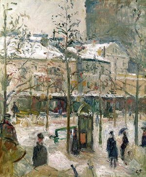 Camille Pissarro - Boulevard de Rocheouart in Snow, 1878
