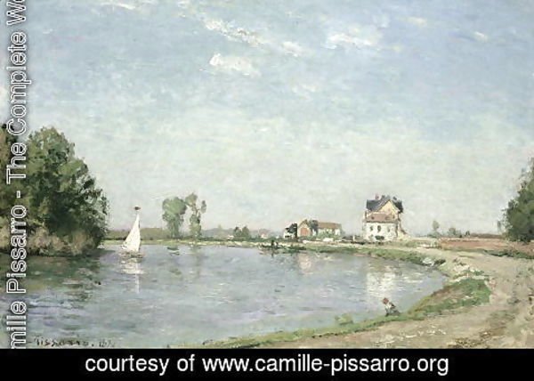 Camille Pissarro - At the River's Edge, 1871