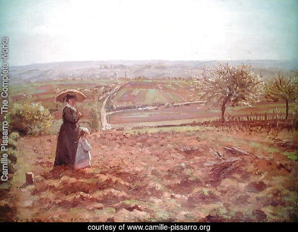 The Road to Rouen, Pontoise, 1872