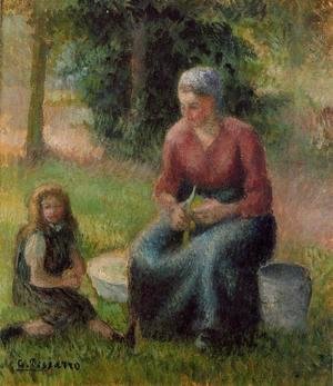 Peasant Woman and her Little Girl, c.1893