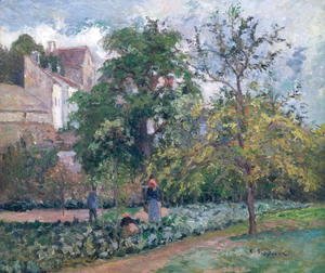 Camille Pissarro - Orchard at Maubisson, Pontoise, 1876