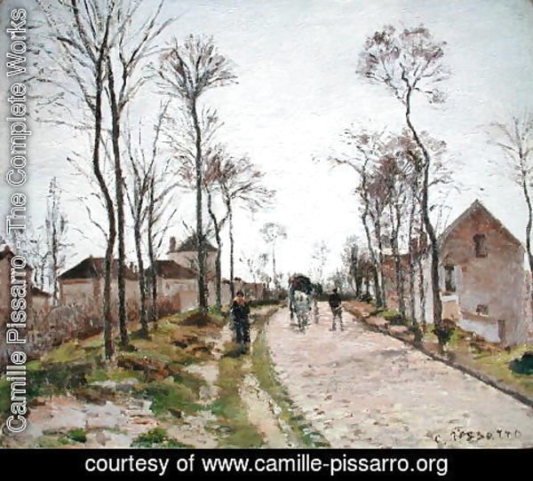 Camille Pissarro - The Road to Saint Cyr at Louveciennes, c.1870