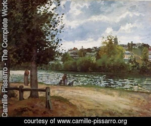 Camille Pissarro - The Banks of the Oise at Pontoise, 1870