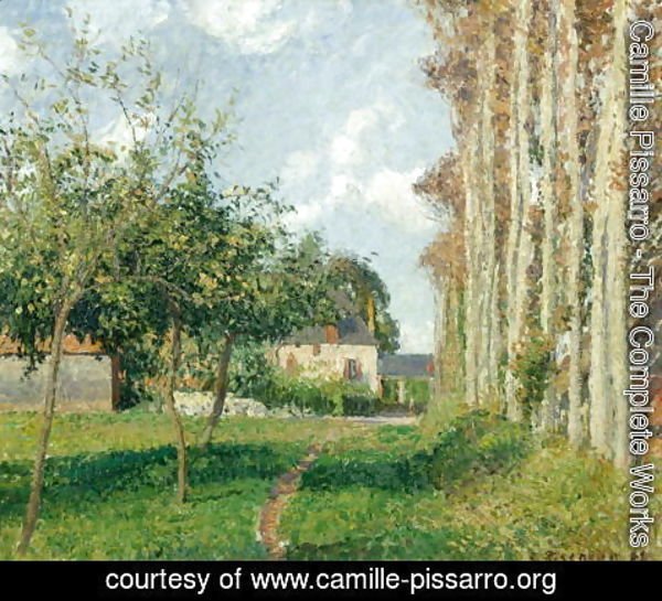 Camille Pissarro - Varengeville, the Manor Inn, Afternoon, 1889