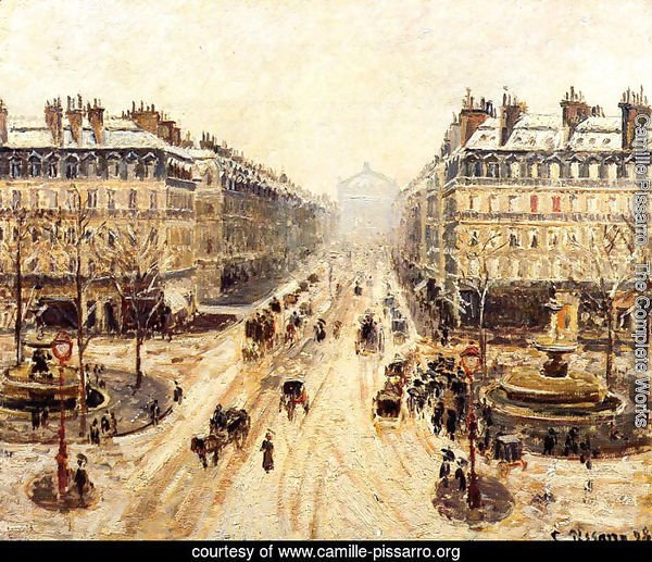 Avenue de l'Opera - Effect of Snow, 1898
