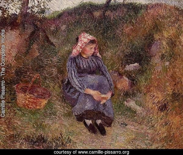 Seated Peasant Girl, 1883