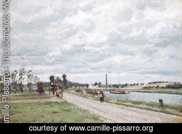 Camille Pissarro - The Banks of the Oise near Pontoise, 1873