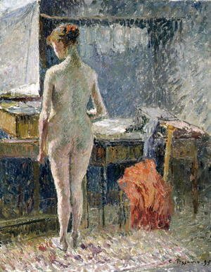 Camille Pissarro - Female Nude seen from the Back, 1895