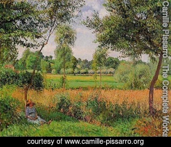 Camille Pissarro - Morning, Sunlight Effect, Eragny, 1899