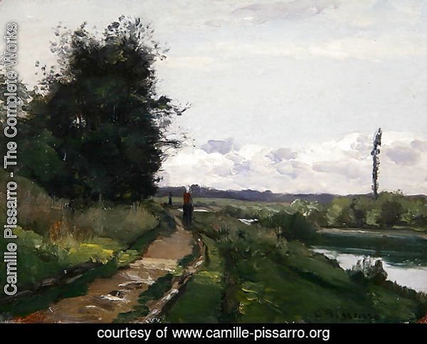 The Banks of the Seine at Bougival, 1864