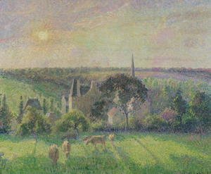 The Church and Farm of Eragny, 1895