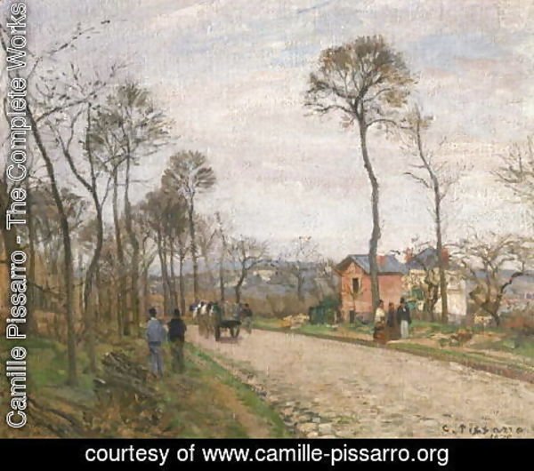 Camille Pissarro - The Road from Louveciennes, 1870