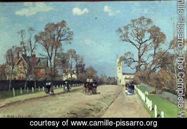 Camille Pissarro - The Road to Sydenham, 1871