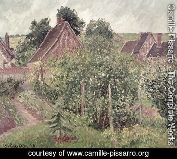 Camille Pissarro - Landscape with Cottage Roofs, 1899