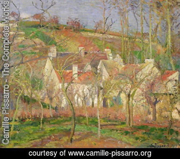 Camille Pissarro - The Red Roofs, or Corner of a Village, Winter, 1877