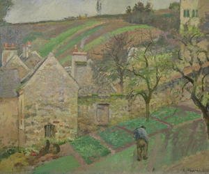 Camille Pissarro - Hillside of the Hermitage, Pontoise, 1873