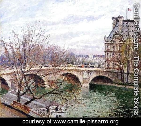 Camille Pissarro - The Pont Royal and the Pavillon de Flore