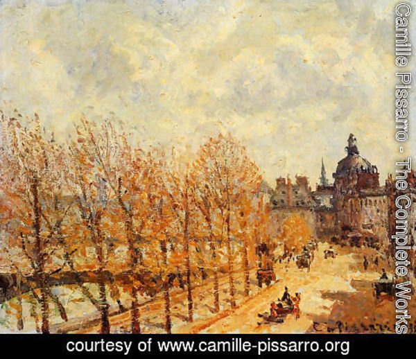 Camille Pissarro - Quai Malaquais, Morning, Sunny Weather