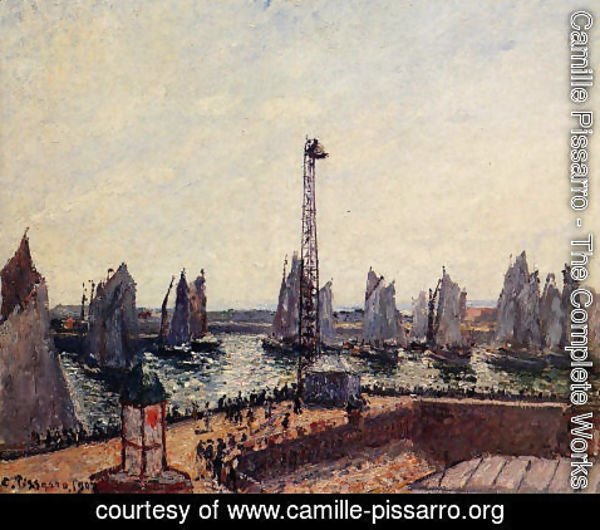 Camille Pissarro - The Inner Port and Pilots Jetty, Le Havre