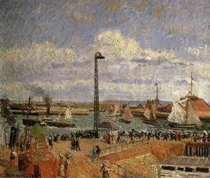Camille Pissarro - The Pilot's Jetty, Le Havre - High Tide, Afternoon Sun